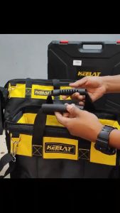 KEELAT 14"16"20" Inch Tool Bag Waterproof Electrician Bag Electrical Tool Pack Multi-function Large Capacity Canvas Bag