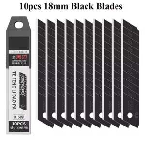 คัตเตอร์สแตนเลสเอนกประสงค์ 18 มม. สำหรับงานหนัก สําหรับตัดวอลเปเปอร์ ตัดกล่อง ตัดกระดาษ