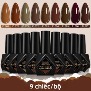 Bộ Sơn Gel Móng Tay 9 Màu Phổ Biến Bán Vĩnh Cửu Tẩy Được 10ml/chai Dùng Cho Thiết Kế Nghệ Thuật Móng Tay Tự Làm Dụng Cụ Làm Móng