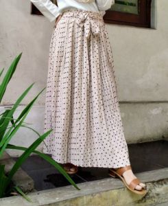 ROK PLISKET WANITA PANJANG DEWASA  POLKADOT/PLISKET MOTIF/PLISKET PREMIUM/RADENLIMO