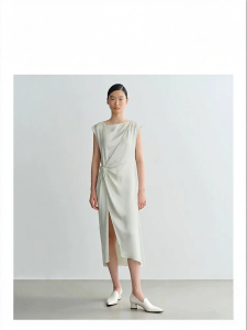 Designer Elegant Asymmetric Hollow Out Waist-accentuating Dress