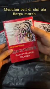 ( PROMO 2 KOTAK - 20 PCS ) Silet Pisau Cukur TIGER Tajam Anti Karat / QUICK Super Tajam Ampuh 100% / Anti Karat / Anti Mintul / Keep Blessing