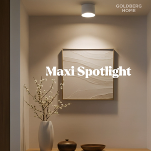 Maxi Adjustable Surface Mounted Spotlight 10W 20W Black White | Goldberg Home