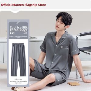 MiiOW | Cool Silk Summer Mens Pajama Set