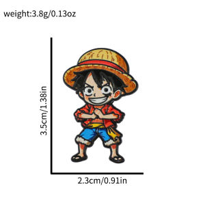 Bandai | Cartoon Character Brooches Set Q Version including Monkey D. Luffy Roronoa Zoro Sanji Brook Gift for Friends