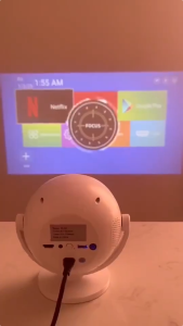 BL360 Proyektor Mini  Super Lucu Kucing Telinga Gaya  Android 11.0  Bluetooth4.3 200ANSI  Rotasi 360°