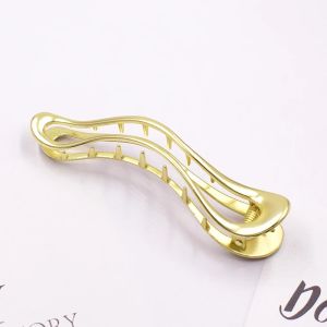 Elegant Metal Duckbill Hair Clip Womens Shark Clamp Hairdo Accessories Fresh 2024 New Style Alloy Hairpins Headwear