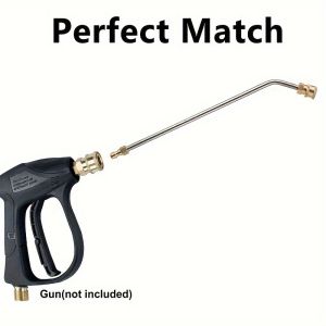 1pc High Pressure Washer Wand Extension Undercarriage And Gutter Cleaner Attachment 1/4 Inch Quick Connect 5000PSI