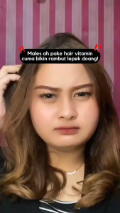 NATUR Ginseng Hair Vitamin  80ml Anti Hair Fall Perawatan Rambut Rontok Menguatkan Akar Rambut