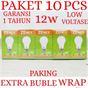 ZENIX BOHLAM LED CAHAYA PUTIH / LAMPU LED GARANSI 1 TAHUN  ORION ZENIX PAKET 10PCS 12W