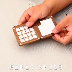 Wooden Painting Palette Color Disk Rectangle Kayu Palet Cat 8 Warna / 15 Warna