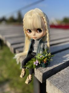 ชุดตุ๊กตาบลายธ์ Blythe dress set ชุดตุ๊กตาbjd1/6 (เซ็ตเสื้อผ้า 3ชิ้นพร้อมกระเป๋าผ้าสะพายข้างตามรูป) Dolls in the big bears house