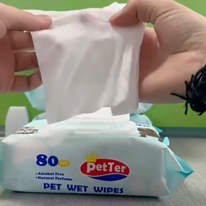 Petter Pet Wet Wipes 80 Sheets | Tear Stain Remover & Paw Cleaner for Dogs & Cats