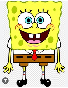 Stiker SPONGBOB Arumanis  gulali karakter cotton candy art