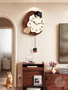 HAOJIUBUJIAN | Vintage Cat Design Wall Clock