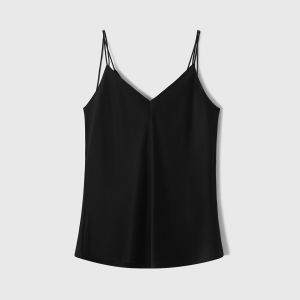 Adjustable Crossback Dual Shoulder Straps Womens Cami V-Neck