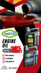 【100% Manufacturer Product】YACCO Motor Oil Genuine Engine Oil 车 黑油 润滑油 机油 发动机油Minyak HitamMinyakTulen MinyakKereta