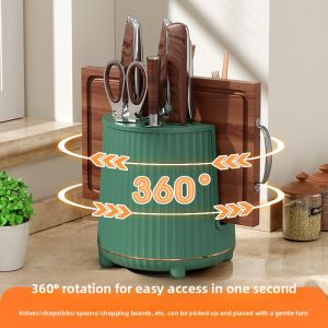 plys | Rotating Knife Rack & Storage Box with Chopstick Holder