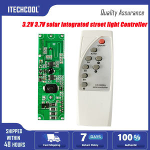 【Update】🔔3.2V 3.7V Solar Wall Lamp Controller Human Body Infrared Induction Circuit Board with Remote Control