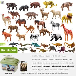XINGE | Bộ Đồ Chơi Mô Hình Động Vật Nhỏ Zoo World