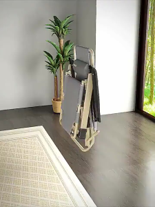 Rollaway Portable recliner Adjustable rollaway chair Heavy Duty Folding Bed Chair with foam