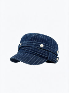 Vintage Rivet Stripe Jeans Hat
