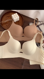 FallSweet Plus Size Wireless Bras Womens Push Up Seamless Underwear Support Adjustable Brassiere Thin Breathable No-Pad Wireless Lingerie 34-46 BCD