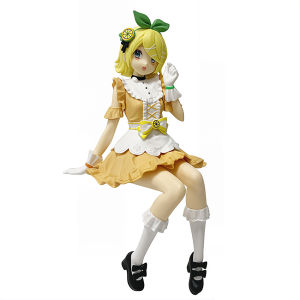 Bandai | Anime Kagamine Rin Hatsune Miku Action Figure Model Toys Cute Action Model PVC Collection Desktop Accessories Gift Toys