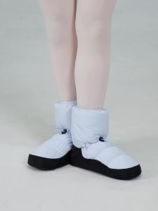daydance | Women Girls Ballet Boots with Buckle Indoor Anti-slip Boots Mid Top Soft-soled Boots Warm up Shoes Winter Ballerina Booties