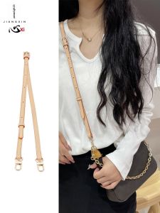 Crafted Shoulder Strap for LargeMahjong Bag Vegetable Tanned Leather Handcrafted Workshop Crossbody Bag Strap with Interior