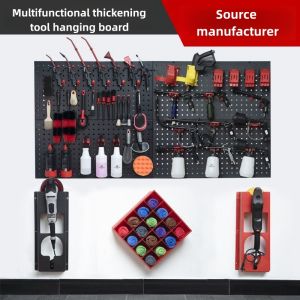 อุปกรณ์จัดเก็บเครื่องมือมาตรฐานบอร์ดหมุดโลหะสำหรับติดผนังอุปกรณ์จัดระเบียบของเล่นเสริมทักษะเด็กพร้อมบอร์ดเครื่องมือและอุปกรณ์เสริม