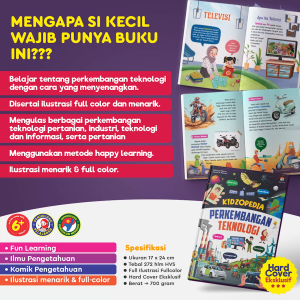 Buku Ensiklopedia anak Kidzopedia Perkembangan Teknologi Alam Semesta Keajaiban Tubuh Hewan Tumbuhan