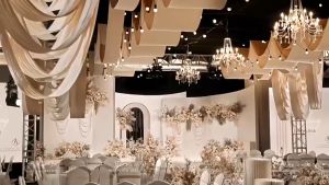 Wedding background cloth ceremony banquet decoration background cloth event background cloth