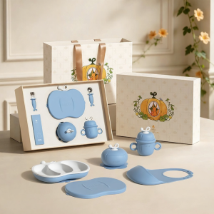 evoceler | Pumpkin Design Baby Feeding Set Gift Box
