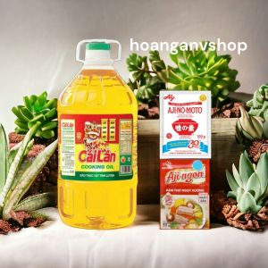 Dầu ăn Cái Lân 5lit - Tặng 1gói Bột Ngọt Hạt Lớn 100gr 1gói Hạt Nêm 55gr