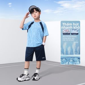 zosee | Bộ Đồ Thể Thao Mùa Hè Vải Lưới Khô Nhanh Cho Bé Trai