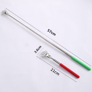 Portable Extendable Stainless Back Scratcher Skeleton Hand Metal Itchy Stick No More Struggling To Reach Itches Adults Elderly