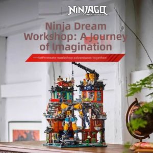 Ninja Themed City Construction Block Toy
