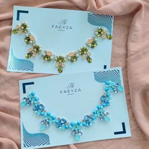 Payet Rangkai Leher Saquina Set / Payet Kebaya | Bisa Custom Warna