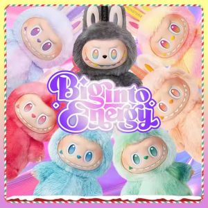 🔥New Labubu V3 Monster High Energy Series Pendant Blind Box Character Kawaii Dollface Keychain Decorative Gift