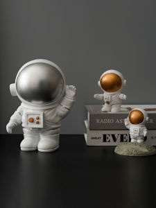 Nordic Style Mini Astronaut Figurine Office Desk Decorations Creative Clearance Items Adorable Space Man Desktop Accessories