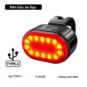 XIWANGFIRE | Đèn Cảnh Báo An Toàn Cho Xe Đạp Có Thể Sạc Lại Chống Nước Dùng Ngoài Trời Đèn Pin Cho Xe Đạp Leo Núi Và Xe Đạp Đường Trường Với Cảm Biến Thông Minh