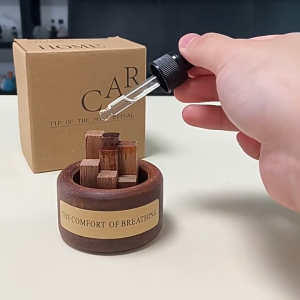 Aroma Wood Diffuser Essential Oil Diffuser Air Freshener Room Scent Black Walnut Wooden Diffuser