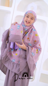Mukena Anak Labubu Mukena Terbaru 2025 Anak Labubu Jersey Mukena Anak Tanggung Umur 6 Sampai 12