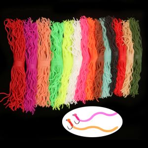 60strands/pc Silicone Squirmy Wormy Rubber Legs Fly Tying Material For San Juan Worm Earthworm Baits Trout Fishing Lure Baits