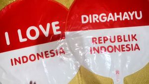 Balon / hiasan / merah putih / foil 17 agustus / 17an / dirgahayu HUT RI bulat besar