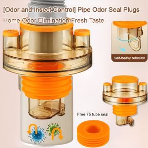 [Anti-Odor & Anti-Bug] Pipe Odor Seal Plugs Quick Drain Seal Cover Deodorizing Filter Sealing Plug