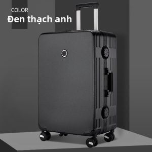 MANLVSHI | Vali Du Lịch Khung Nhôm Thẩm Mỹ Cao Có Bánh Xoay 28in