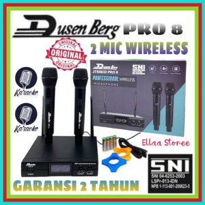 MIC WIRELESS DUSENBERG PRO 8 ORIGINAL GARANSI 2 TAHUN 2 PEGANG WIRELESS