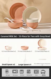 Yomerto | Creamy Style Ceramic Dinnerware Set